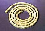 Ramie braided packing dipped with PTFE dispersion